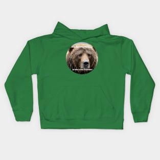 Kodiak Bear Head Murder and Mystery Kids Hoodie